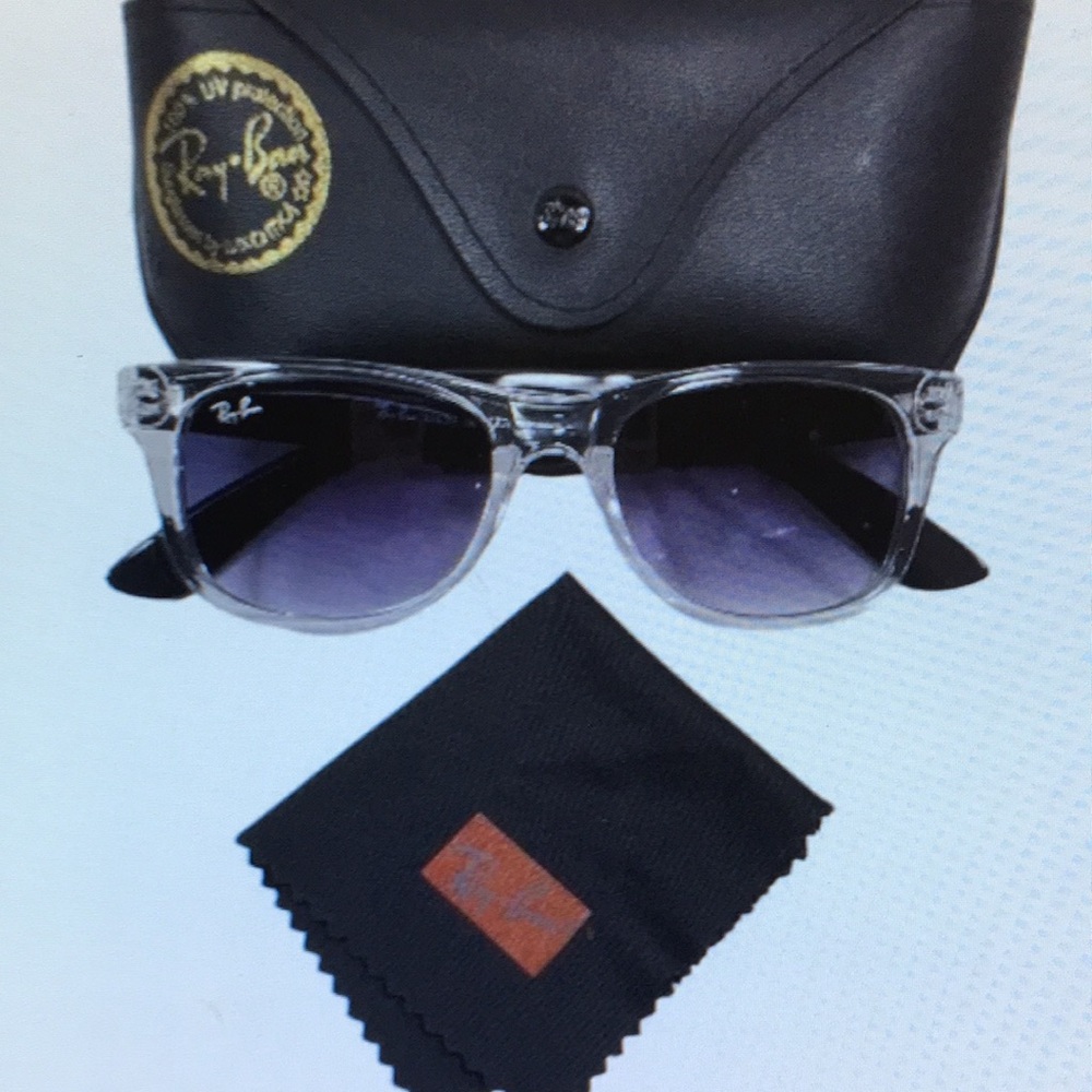 Ray-Ban Clear and Black Sunglasses